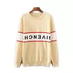 pulls givenchy pour homme promo reverse-logo cotton beige